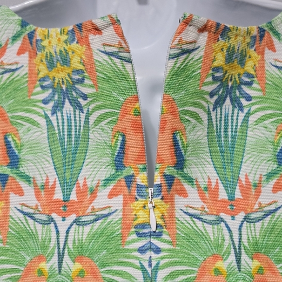 Talbots Tropical Print Shift Dress - Picture 5 of 9